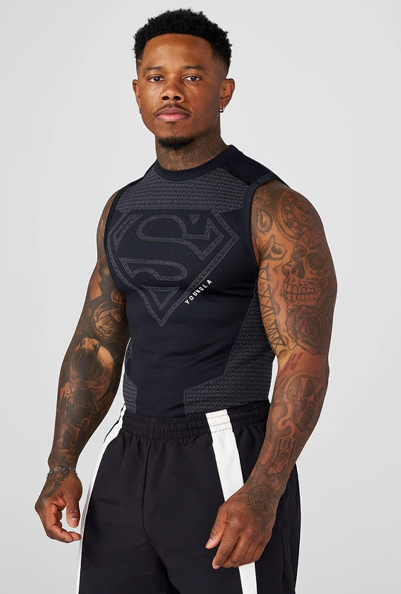 Black YoungLA Tank Top - supplier BX-07