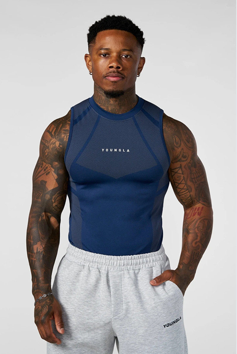 Blue YoungLA Tank Top - supplier BX-16