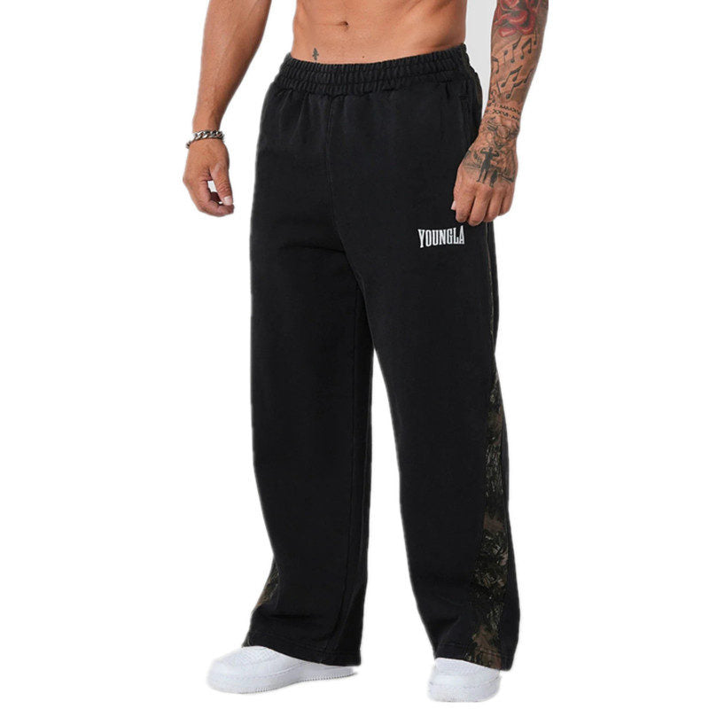 Black YoungLA Camo Pants - supplier CK-09