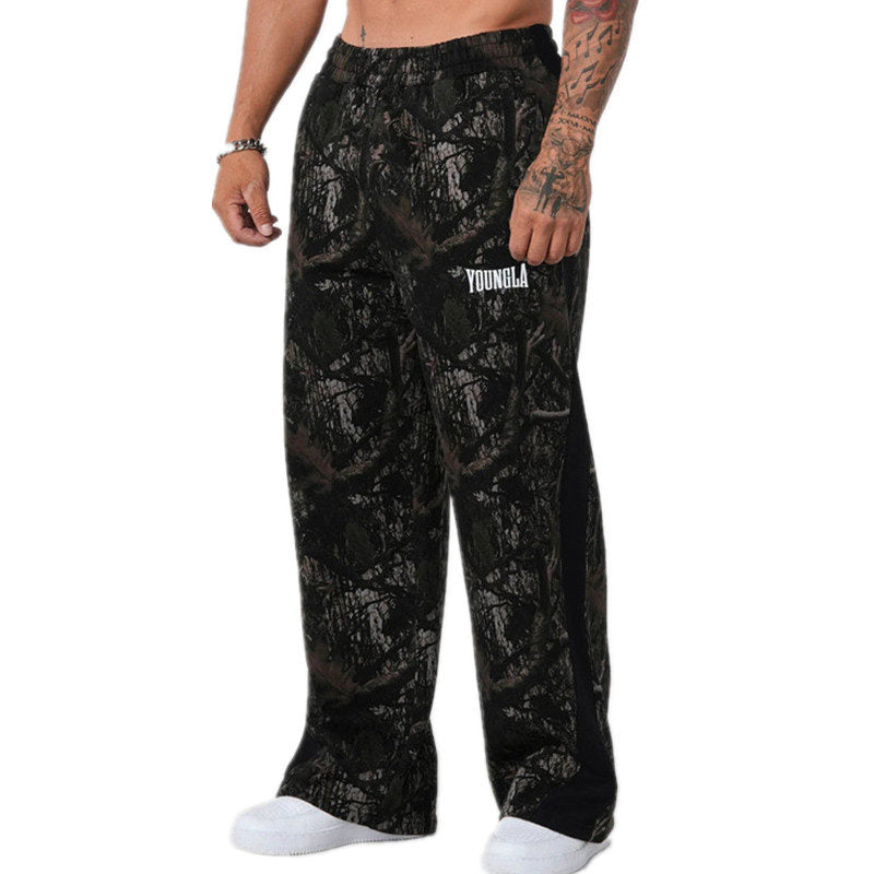 Black Camo YoungLA Camo Pants - supplier CK-09