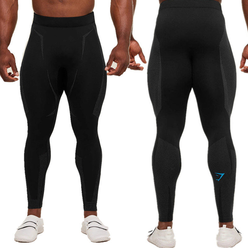 Black / Gray Print Gymshark Training Leggings - supplier CK-29