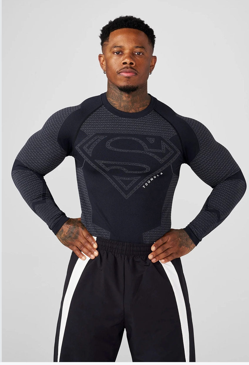 Black YoungLA Long-Sleeve Top - supplier CX-07