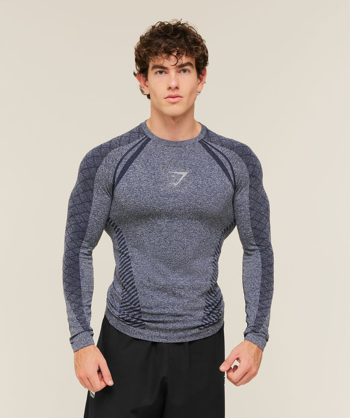 Dark Gray Gymshark Long-Sleeve Top - supplier CX-15