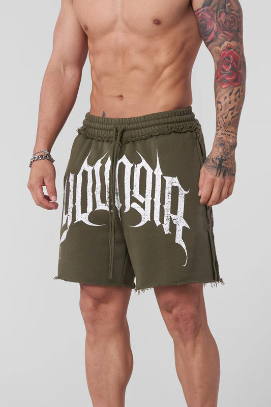 Army Green YoungLA Shorts - supplier DK-13