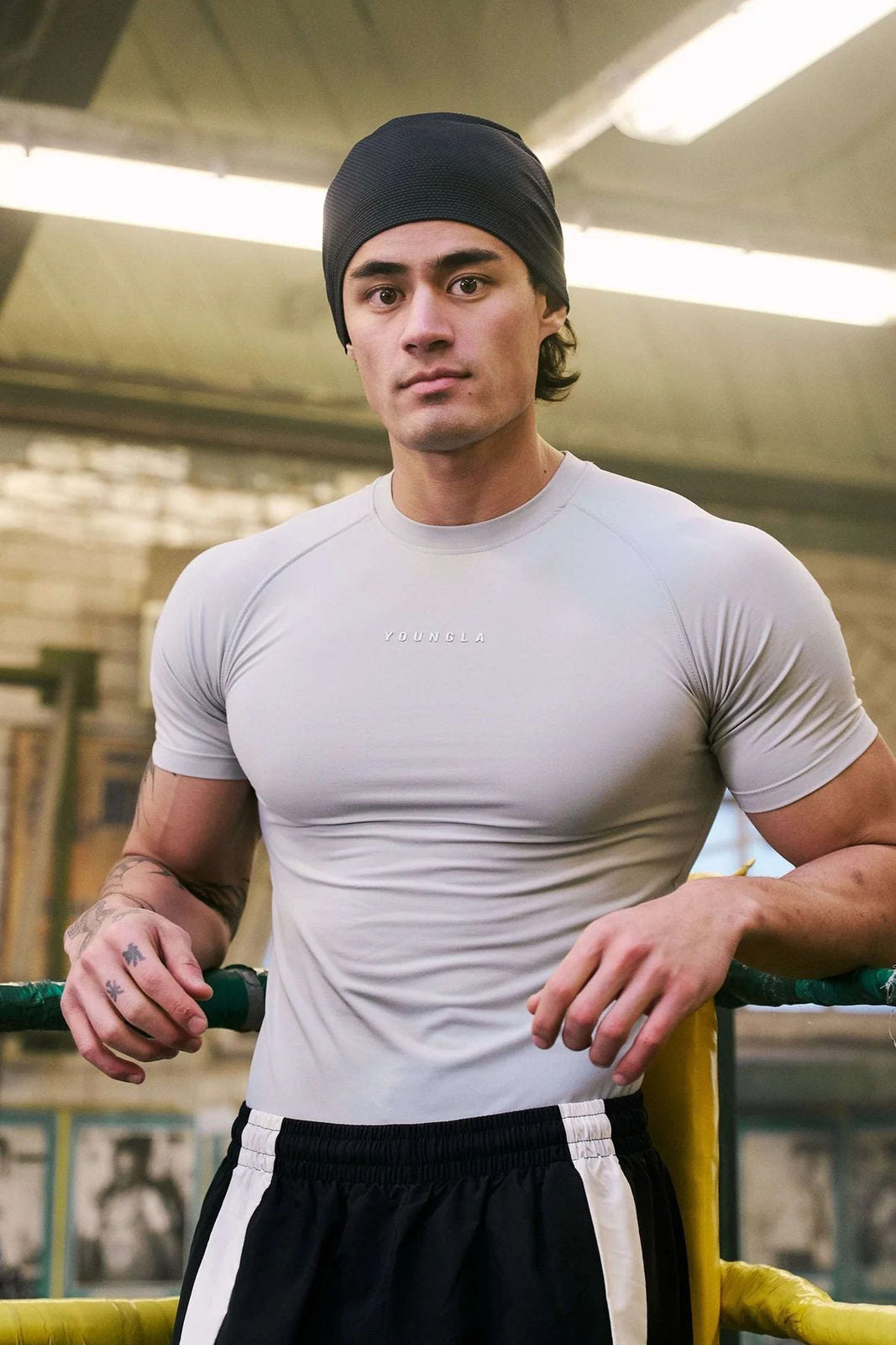 Light Gray YoungLA T-Shirt - supplier TX-04