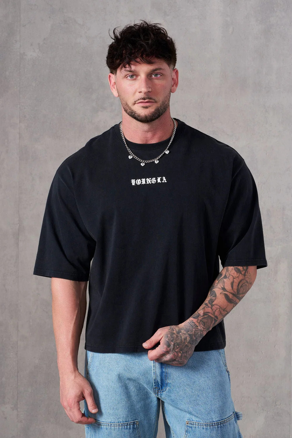Black YoungLA T-Shirt - supplier TX-06