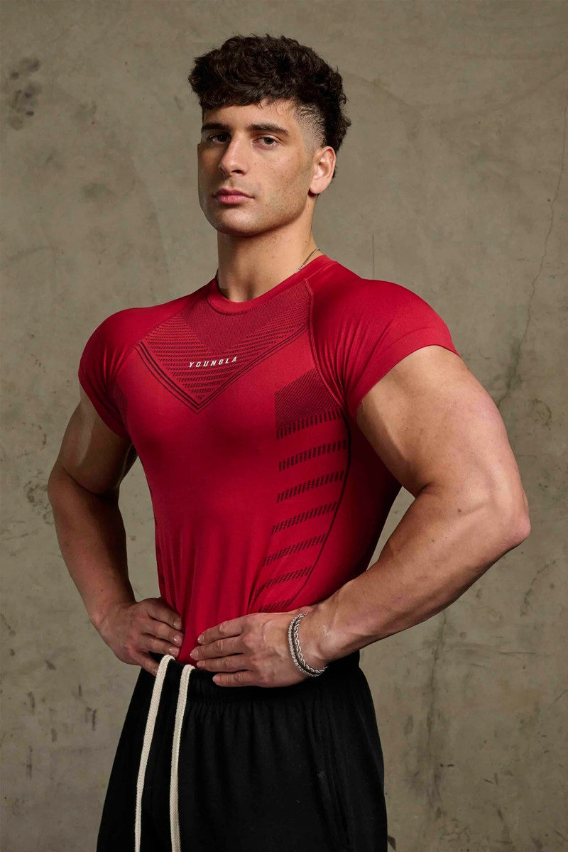 Red YoungLA Graphic T-Shirt - supplier TX-08