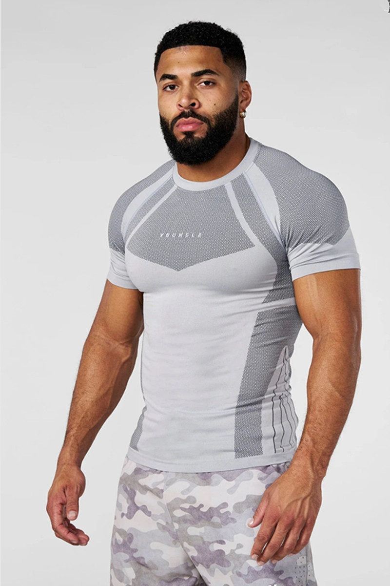 Light Gray YoungLA Graphic T-Shirt - supplier TX-16