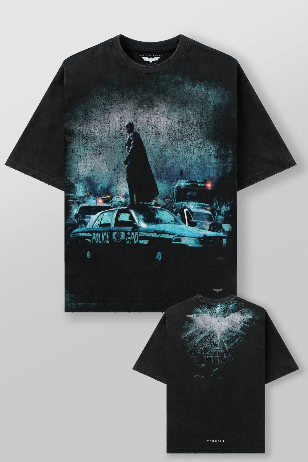 Black / Teal Batman Graphic YoungLA Graphic T-Shirt - supplier TX-21