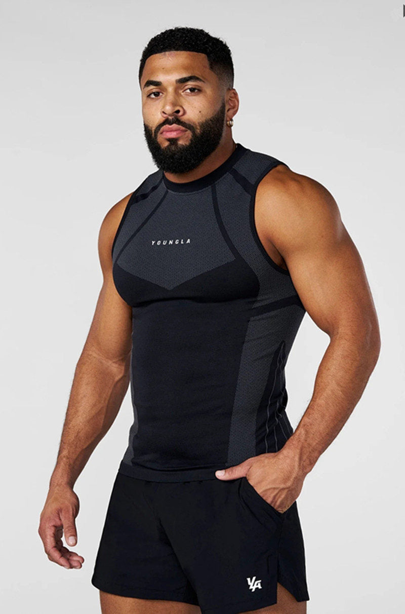 Black YoungLA Tank Top - supplier BX-16
