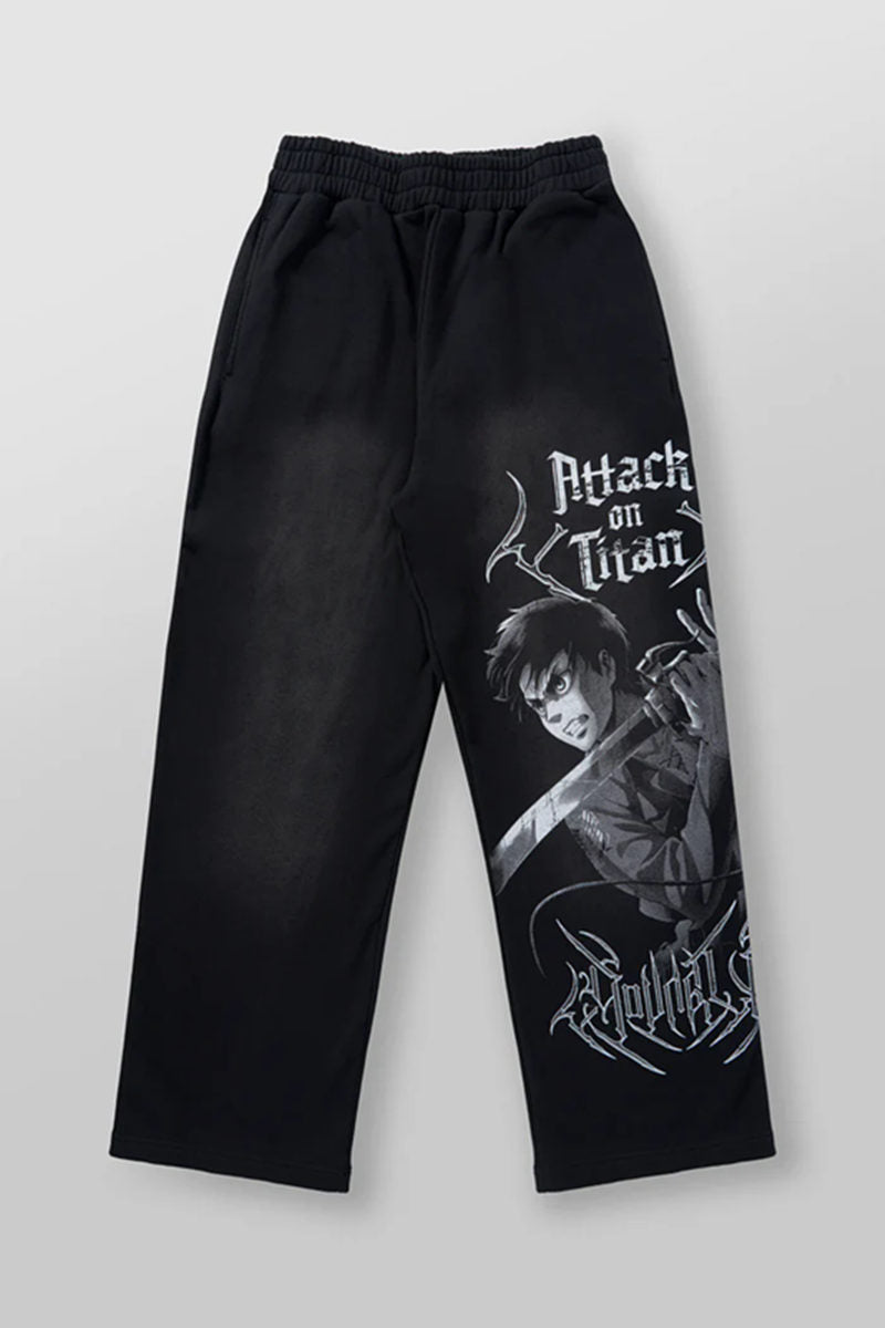 Black / Athlete Graphic YoungLA Graphic Pants - supplier CK-01