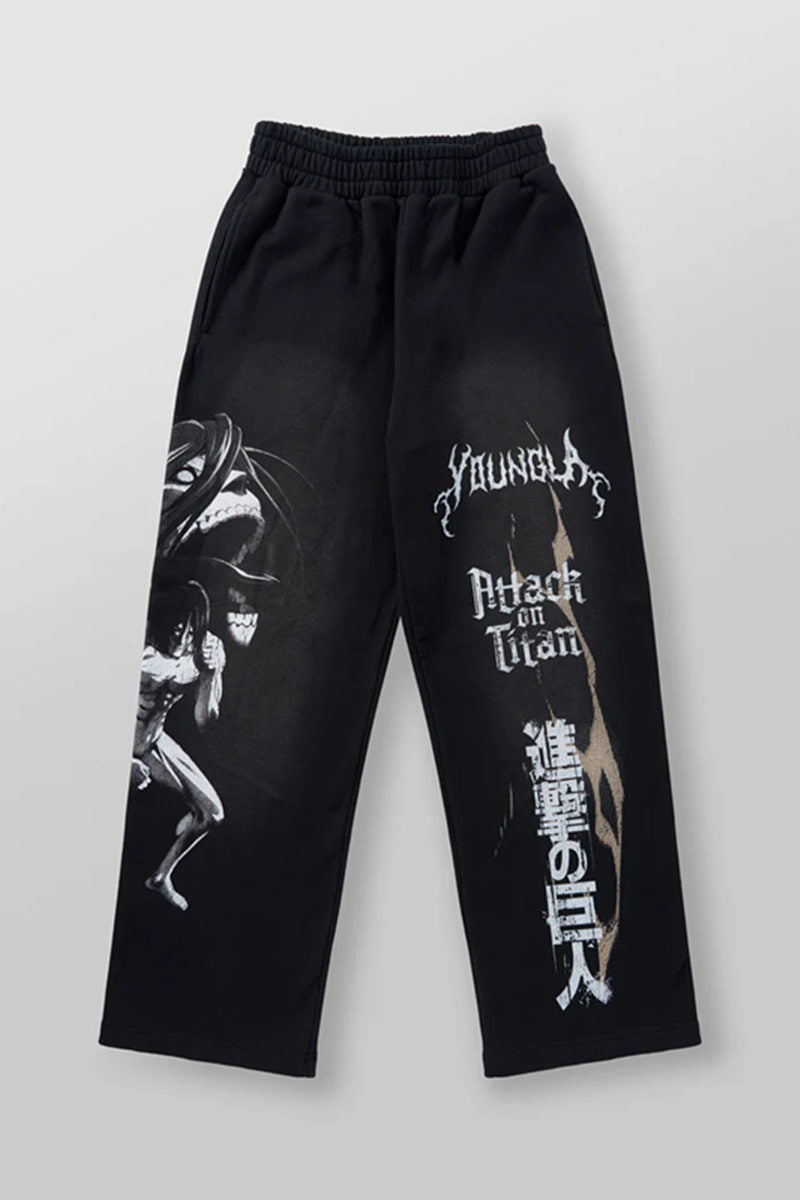 Black / Titan Graphic YoungLA Graphic Pants - supplier CK-01