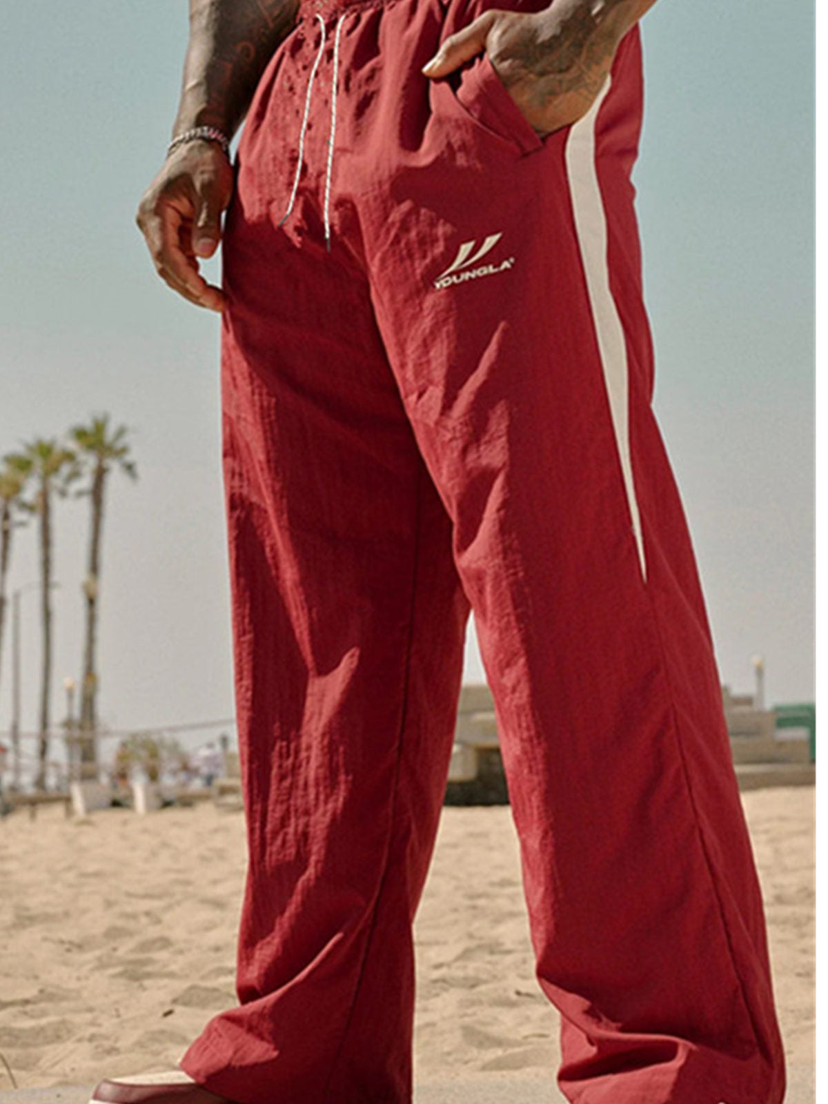 Red YoungLA Pants - supplier CK-06