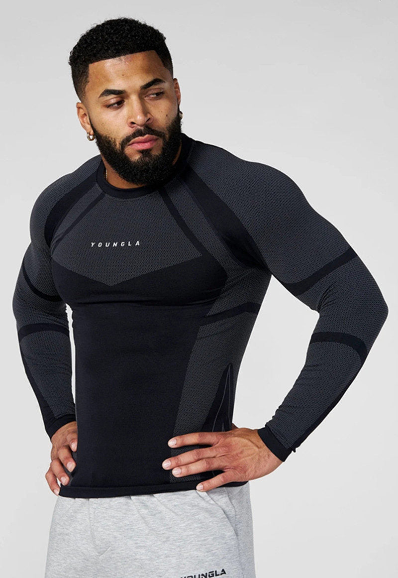 Black YoungLA Long-Sleeve Top - supplier CX-16