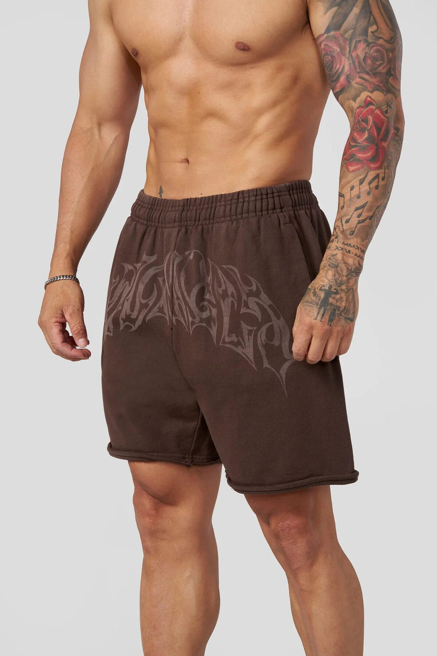 Brown YoungLA Shorts - supplier DK-03