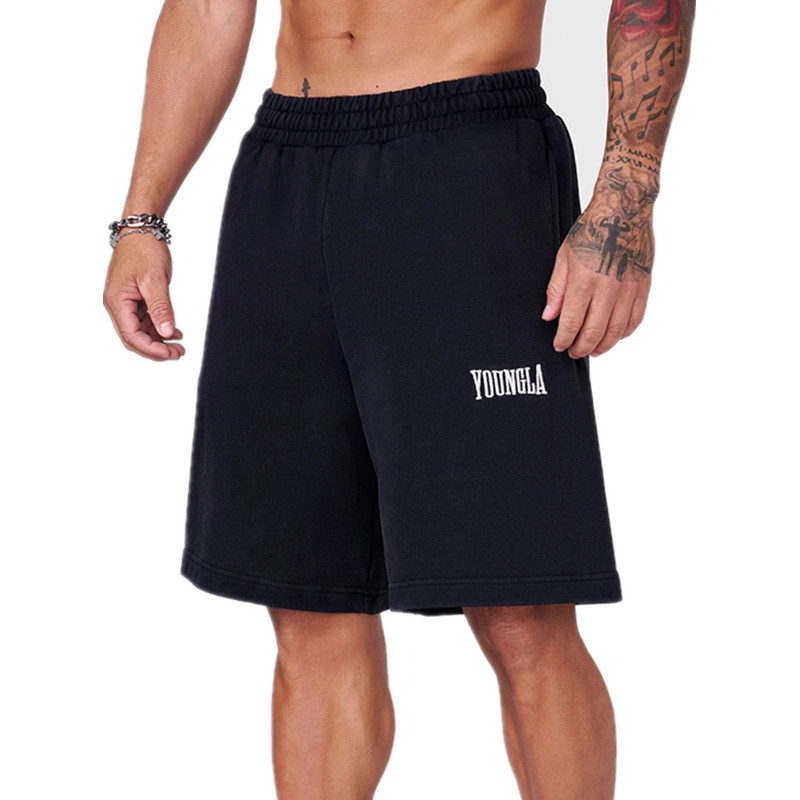 Black YoungLA Camo Shorts - supplier DK-21