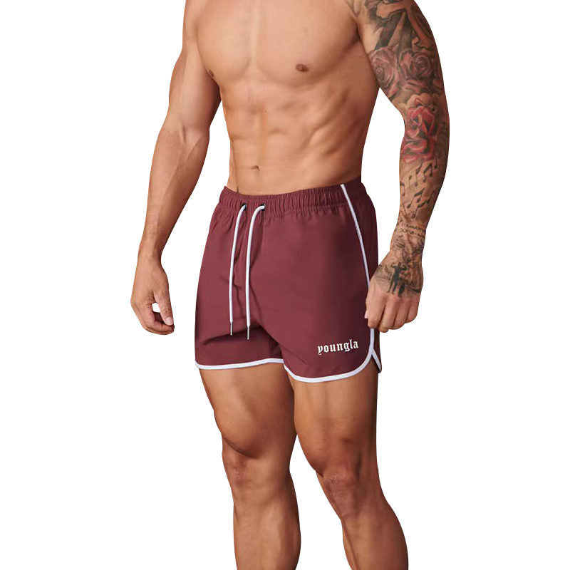 Burgundy YoungLA Shorts - supplier DK-32