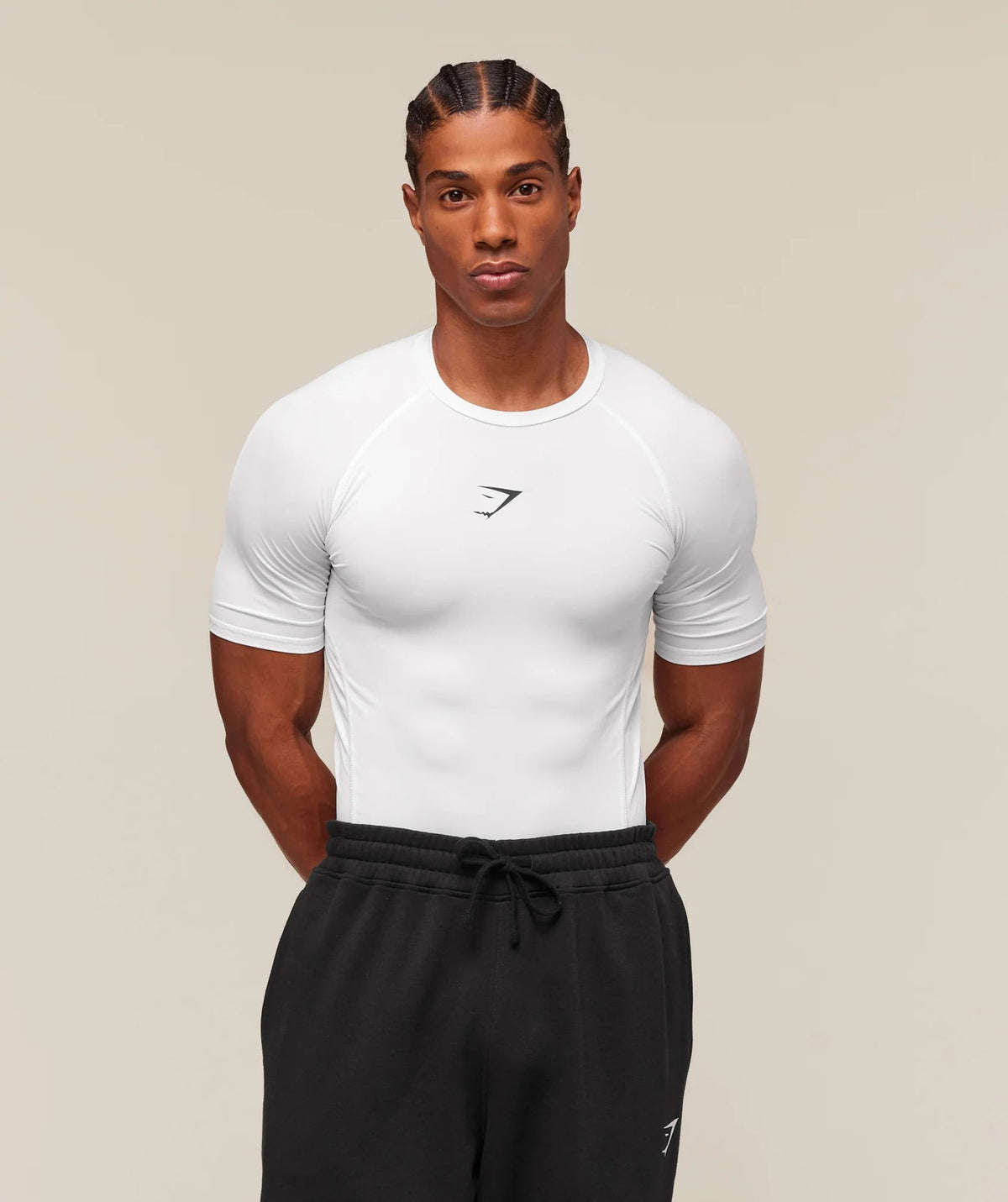 White Gymshark Camo T-Shirt - supplier TX-01