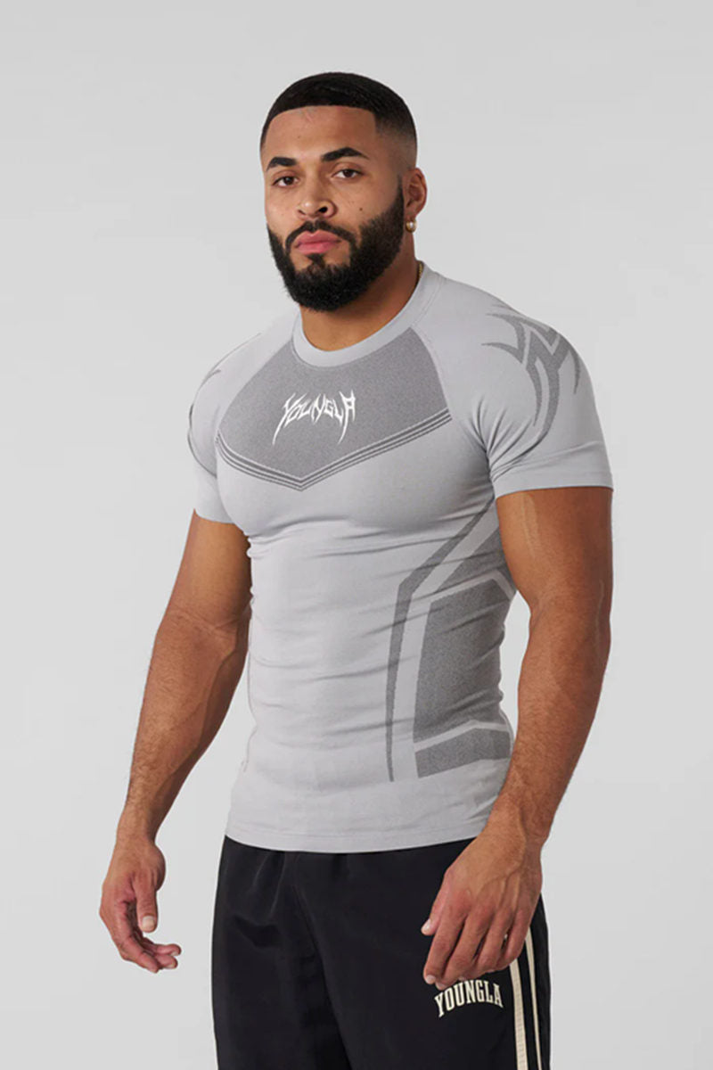 Light Gray YoungLA Graphic T-Shirt - supplier TX-05