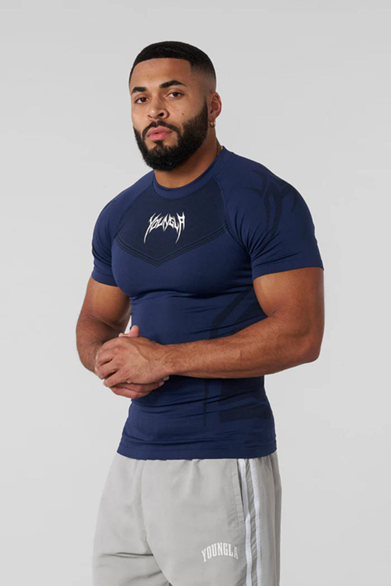 Navy YoungLA Graphic T-Shirt - supplier TX-05