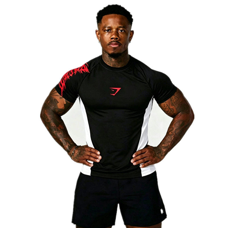Black / White Panels Gymshark Panelled T-Shirt - supplier TX-17