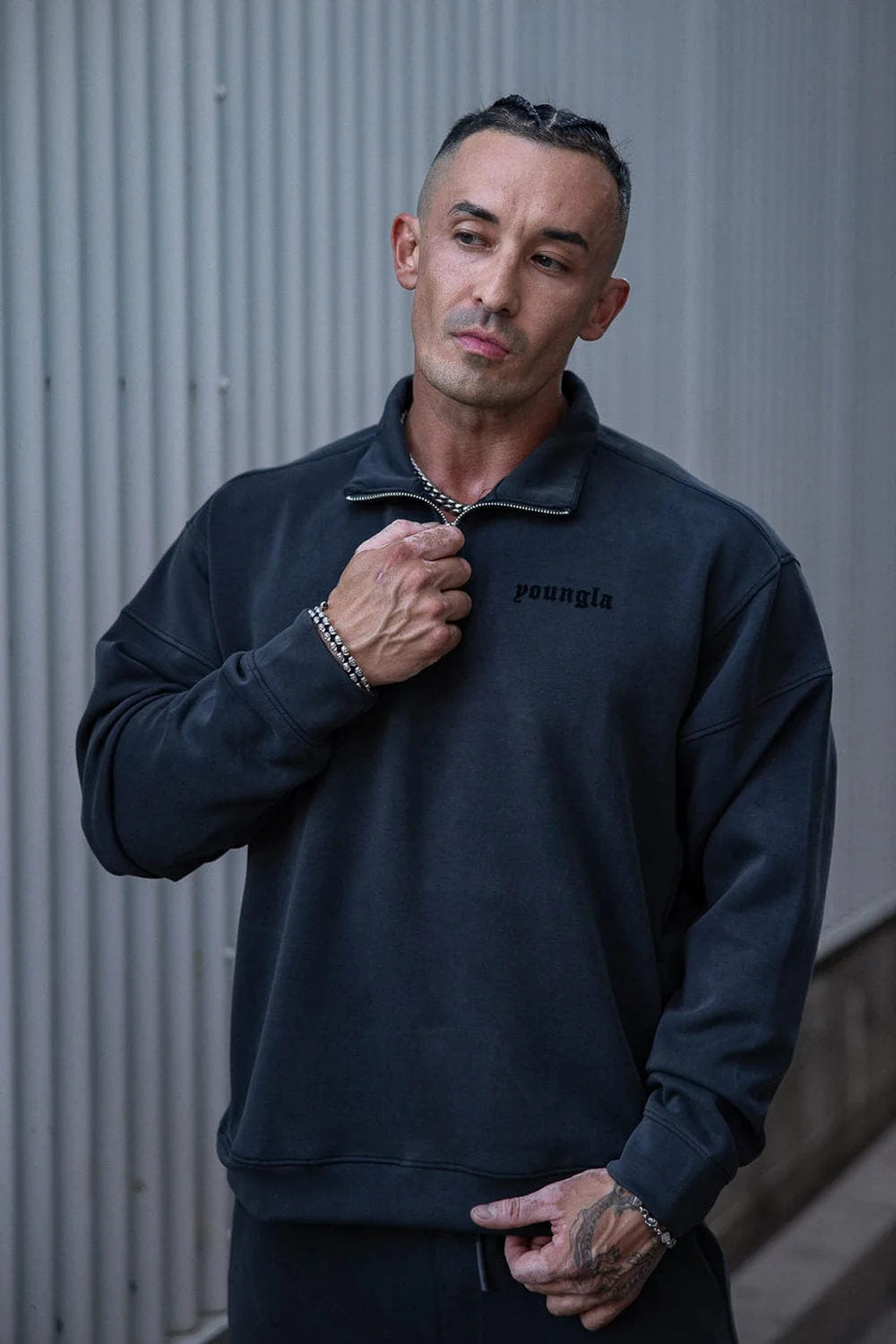 Dark Gray Gymshark Hoodie - supplier WY-01